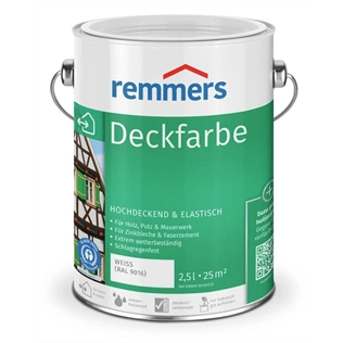 Remmers Deckfarbe vizesbázisú, időjárásállófesték DOHÁNYBARNA 2,5L