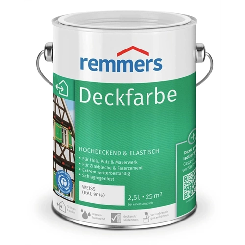 Remmers Deckfarbe vizesbázisú, időjárásállófesték RAL7012 BAZALTSZÜRKE 2,5L Remmers Deckfarbe vizesbázisú, időjárásállófesték RAL7012 BAZALTSZÜRKE 2,5L