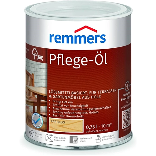 Remmers oldószerbázisú ápolóolaj faburkolatokra SZÍNTELEN 750ml