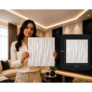 Saarpor 3D álmennyezet ELARA FEHÉR