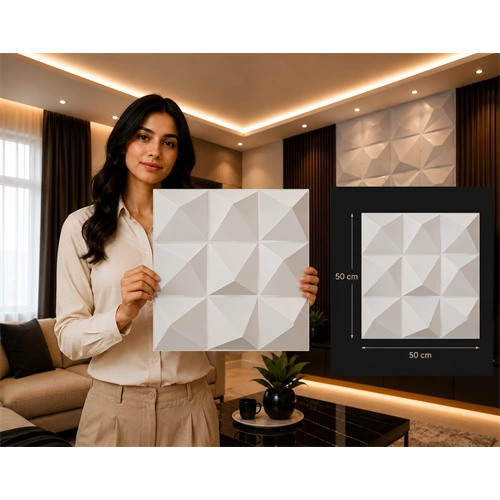 Saarpor 3D álmennyezet KRISTAL SZÜRKE