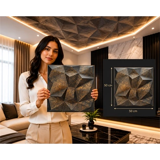 Saarpor 3D álmennyezet MONTEGO ANTRACIT