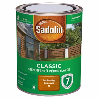 Sadolin Classic vékonylazúr RUSZTIKUS TÖLGY 750ml Sadolin Classic vékonylazúr RUSZTIKUS TÖLGY 750ml