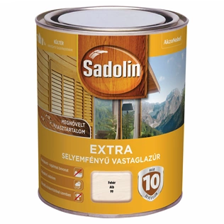 Sadolin Extra vastaglazúr FEHÉR 750ml