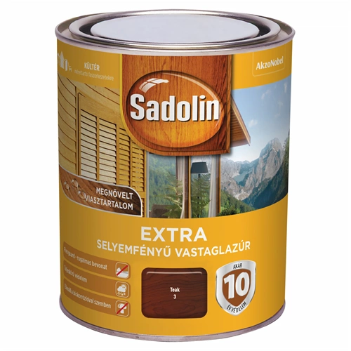 Sadolin Extra vastaglazúr TEAK 750ml Sadolin Extra vastaglazúr TEAK 750ml