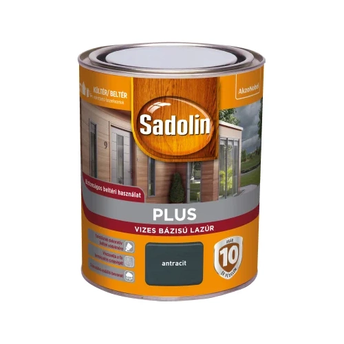 Sadolin Plus vizes vastaglazúr ANTRACIT 750ml Sadolin Plus vizes vastaglazúr ANTRACIT 750ml