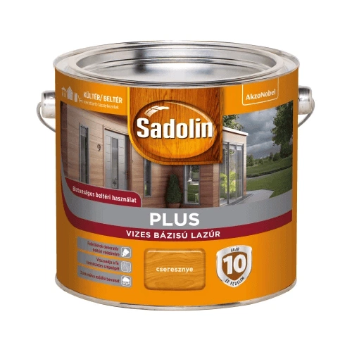 Sadolin Plus vizes vastaglazúr CSERESZNYE 2,5L Sadolin Plus vizes vastaglazúr CSERESZNYE 2,5L