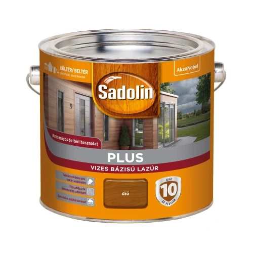 Sadolin Plus vizes vastaglazúr DIÓ 2,5L Sadolin Plus vizes vastaglazúr DIÓ 2,5L