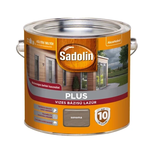 Sadolin Plus vizes vastaglazúr SONOMA 2,5L Sadolin Plus vizes vastaglazúr SONOMA 2,5L