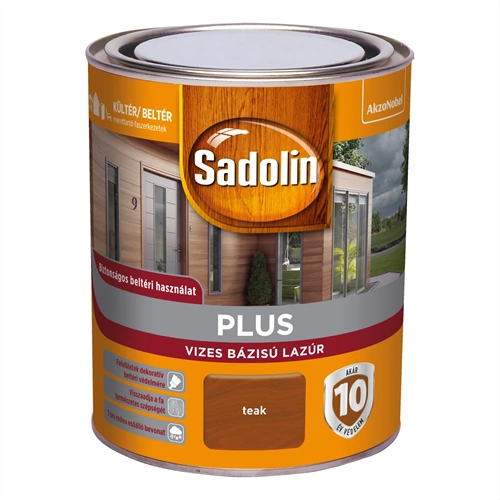 Sadolin Plus vizes vastaglazúr TEAK 750ml Sadolin Plus vizes vastaglazúr TEAK 750ml