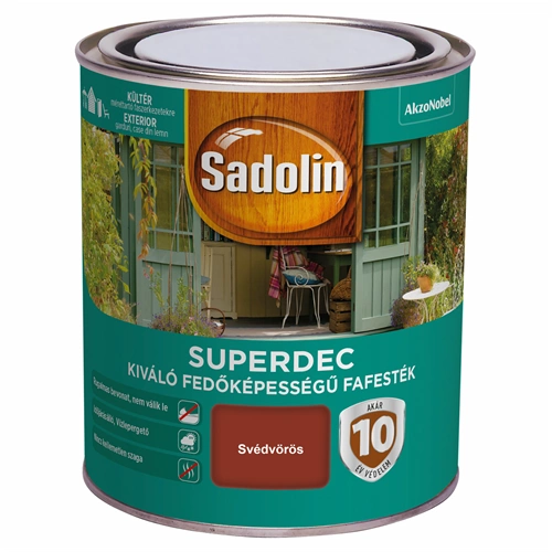 Sadolin Superdec fafesték svédvörös 750ml Sadolin Superdec fafesték svédvörös 750ml
