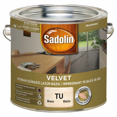Sadolin Velvet Base lazúr bázis TU 2,5L Sadolin Velvet Base lazúr bázis TU 2,5L