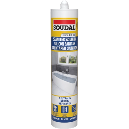 Soudal neutrális szaniter szilikon FEHÉR 280ml