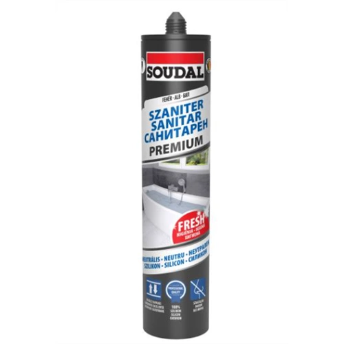 Soudal neutrális szaniter szilikon FEHÉR 280ml