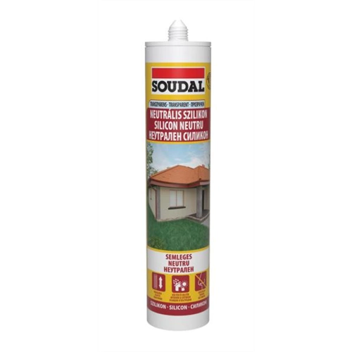 Soudal neutrális szaniter szilikon TRANSZPARENS 280ml