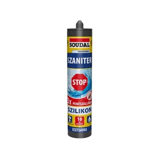 Soudal szaniter szilikon STOP TRANSZPARENS 280ml Soudal szaniter szilikon STOP TRANSZPARENS 280ml