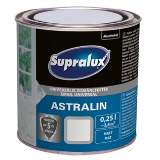 Supralux Astralin magasfényű zománc FEHÉR 250ml