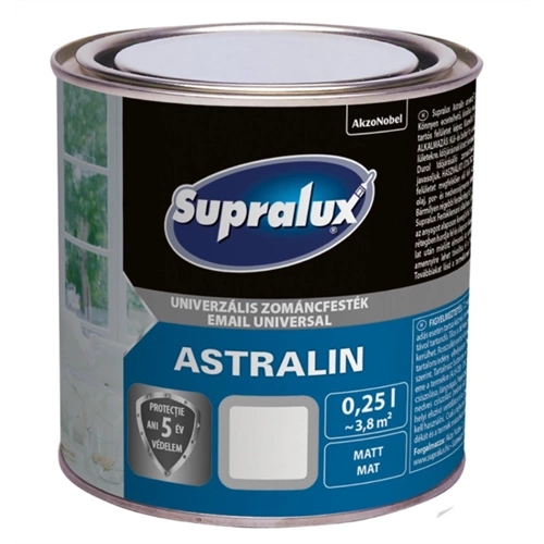 Supralux Astralin magasfényű zománc FEHÉR 250ml