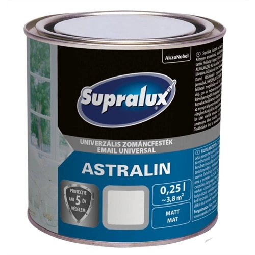 Supralux Astralin magasfényű zománc FEHÉR 5L