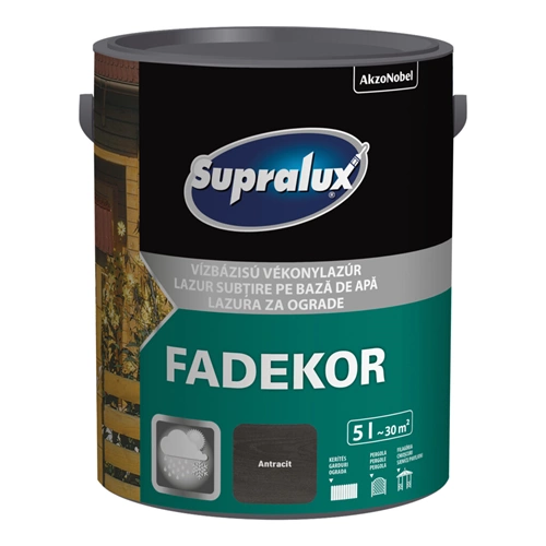Supralux Fadekor vékonylazúr ANTRACIT 5L Supralux Fadekor vékonylazúr ANTRACIT 5L