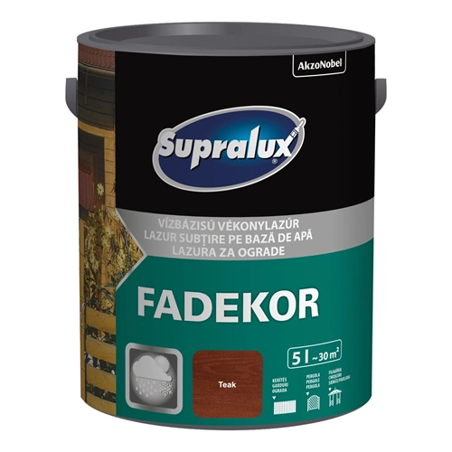 Supralux Fadekor vékonylazúr TEAK 5L