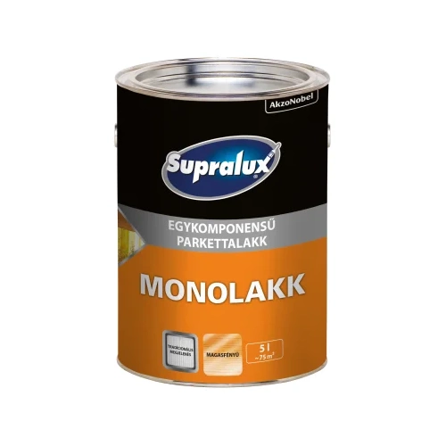 Supralux Monolakk magasfényű parkettalakk 5L Supralux Monolakk magasfényű parkettalakk 5L