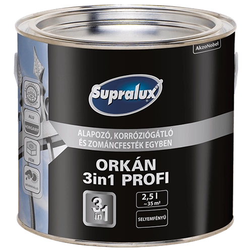 Supralux Orkán 3in1 FEKETE RAL9005 2,5L