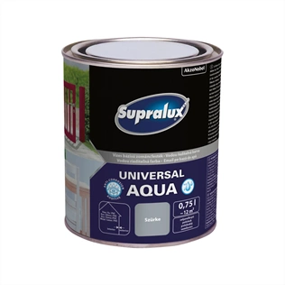 Supralux Universal Aqua selyemfényű zománcfesték SZÜRKE 750ml Supralux Universal Aqua selyemfényű zománcfesték SZÜRKE 750ml