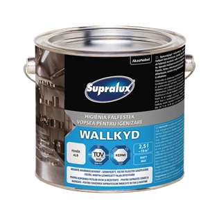 Supralux Wallkyd higiéniai beltéri falfesték fehér 2,5L Supralux Wallkyd higiéniai beltéri falfesték fehér 2,5L