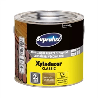 Supralux Xyladecor Classic vékonylazúr ANTIK TÖLGY 2,5L