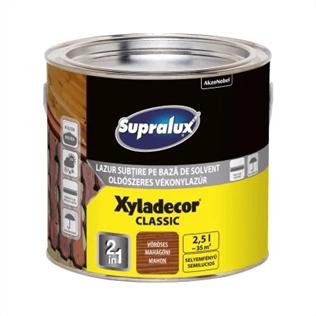 Supralux Xyladecor Classic vékonylazúr VÖRÖSES MAHAGÓNI 2,5L
