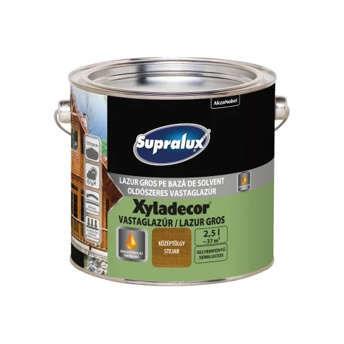 Supralux Xyladecor vastaglazúr KÖZÉPTÖLGY 2,5L