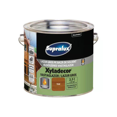 Supralux Xyladecor vastaglazúr TEAK 2,5L Supralux Xyladecor vastaglazúr TEAK 2,5L