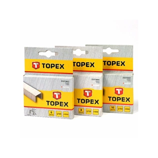 Topex Tűzőkapocs 12mm 1000db/csomag J típus /41E312/