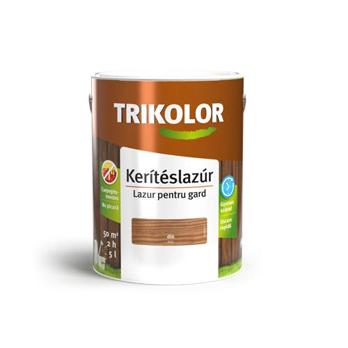 Trikolor vékony kerítéslazúr DIÓ 5L