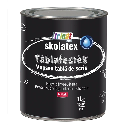 Trinát Aqua Skolatex táblafesték fekete 1L