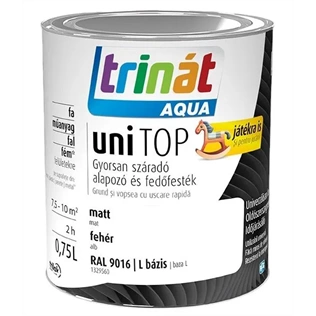 Trinát Aqua Unitop matt zománcfesték RAL 9016 FEHÉR "L" bázis 750ml