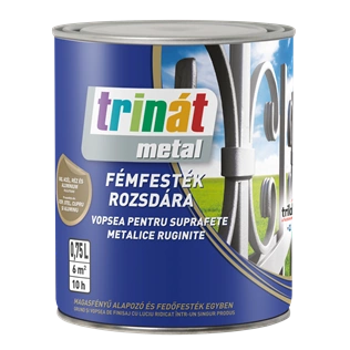 Trinát Metal fémfesték magasfényű 8017 BARNA 750ml