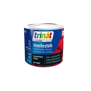 Trinát Metal fémfesték magasfényű 9005 FEKETE 250ml