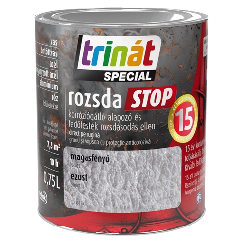 Trinát Rozsdastop magasfényű EZÜST 750ml