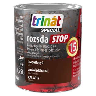 Trinát Rozsdastop magasfényű RAL8017 CSOKOLÁDÉBARNA 750ml Trinát Rozsdastop magasfényű RAL8017 CSOKOLÁDÉBARNA 750ml