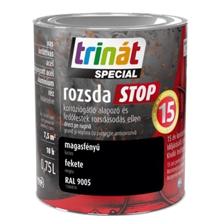 Trinát Rozsdastop magasfényű RAL9005 FEKETE 750ml Trinát Rozsdastop magasfényű RAL9005 FEKETE 750ml