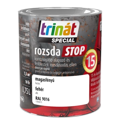 Trinát Rozsdastop magasfényű RAL9016 FEHÉR 750ml