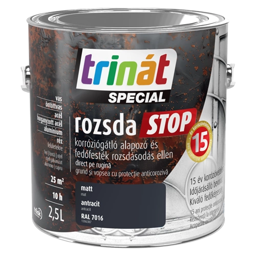 Trinát Rozsdastop matt RAL7016 ANTRACIT 2,5L Trinát Rozsdastop matt RAL7016 ANTRACIT 2,5L