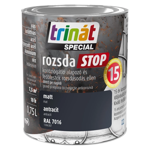 Trinát Rozsdastop matt RAL7016 ANTRACIT 750ml Trinát Rozsdastop matt RAL7016 ANTRACIT 750ml