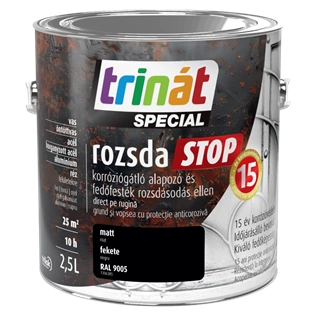 Trinát Rozsdastop matt RAL9005 FEKETE 2,5L Trinát Rozsdastop matt RAL9005 FEKETE 2,5L