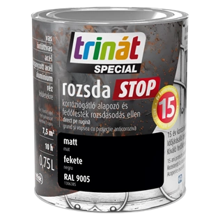 Trinát Rozsdastop matt RAL9005 FEKETE 750ml Trinát Rozsdastop matt RAL9005 FEKETE 750ml