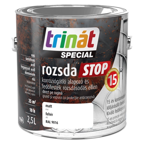 Trinát Rozsdastop matt RAL9016 FEHÉR 2,5L Trinát Rozsdastop matt RAL9016 FEHÉR 2,5L
