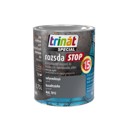 Trinát Rozsdastop selyemfényű RAL7012 BAZALTSZÜRKE 750ml Trinát Rozsdastop selyemfényű RAL7012 BAZALTSZÜRKE 750ml