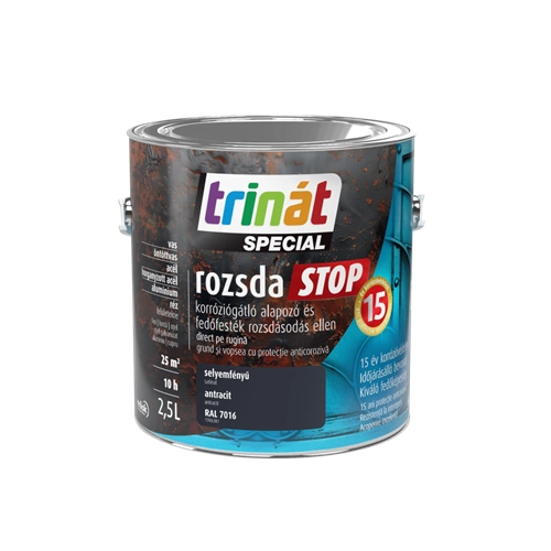 Trinát Rozsdastop selyemfényű RAL7016 ANTRACIT 2,5L Trinát Rozsdastop selyemfényű RAL7016 ANTRACIT 2,5L